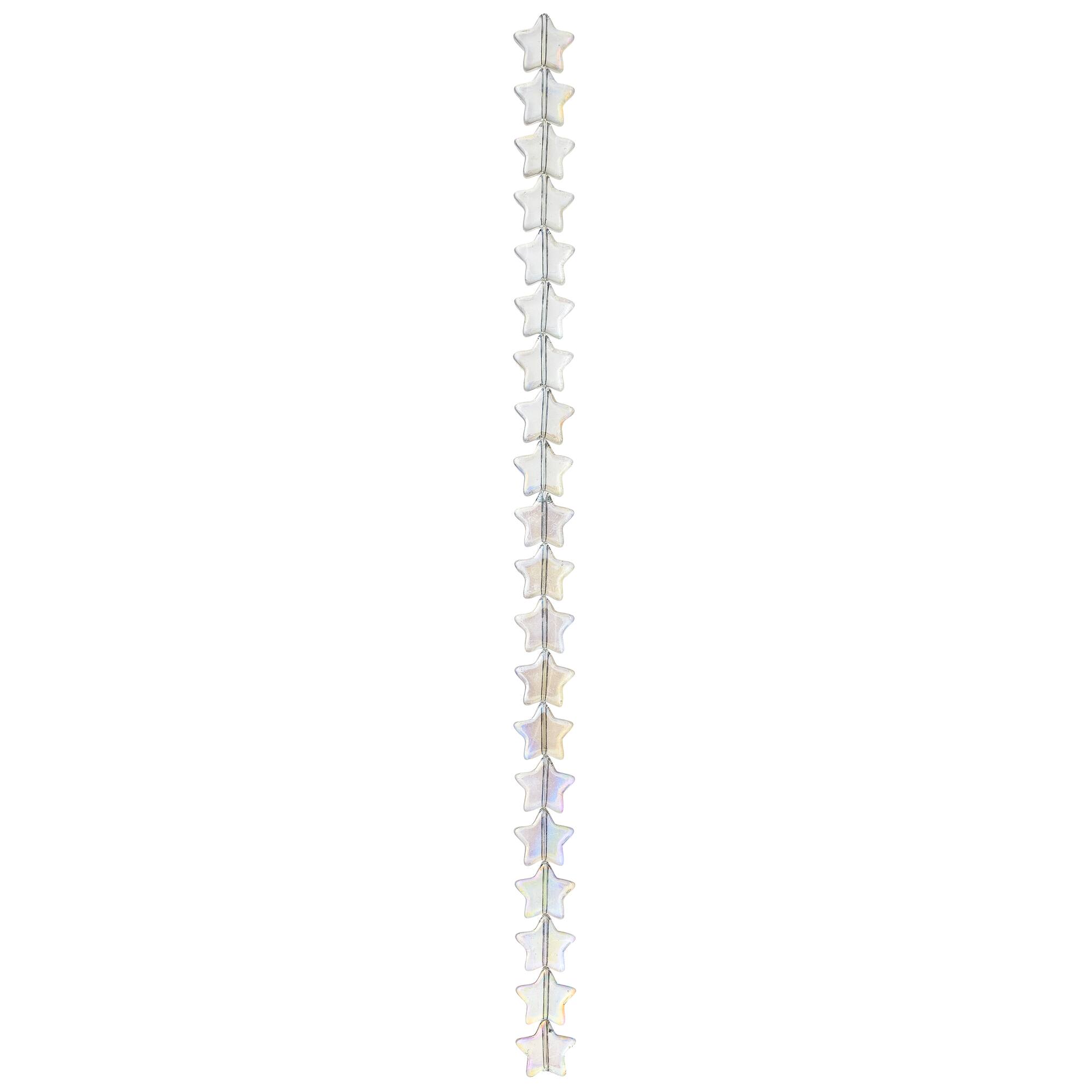Clear Glass Star Beads by Bead Landing™, 12mm